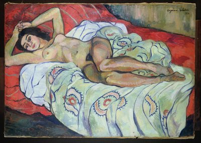 Nackte Frau liegend von Marie Clementine (Suzanne) Valadon